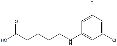 5-[(3,5-dichlorophenyl)amino]pentanoic acid Struktur