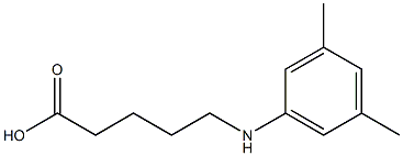 5-[(3,5-dimethylphenyl)amino]pentanoic acid Struktur