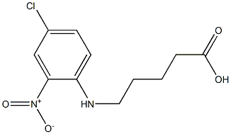 5-[(4-chloro-2-nitrophenyl)amino]pentanoic acid Struktur