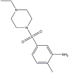 5-[(4-ethylpiperazine-1-)sulfonyl]-2-methylaniline Struktur