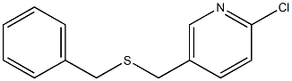 5-[(benzylsulfanyl)methyl]-2-chloropyridine Struktur