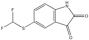 5-[(difluoromethyl)thio]-1H-indole-2,3-dione Struktur