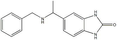 5-[1-(benzylamino)ethyl]-2,3-dihydro-1H-1,3-benzodiazol-2-one Struktur