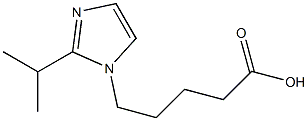 5-[2-(propan-2-yl)-1H-imidazol-1-yl]pentanoic acid Struktur