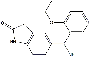 5-[amino(2-ethoxyphenyl)methyl]-2,3-dihydro-1H-indol-2-one Struktur