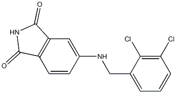 5-{[(2,3-dichlorophenyl)methyl]amino}-2,3-dihydro-1H-isoindole-1,3-dione Struktur