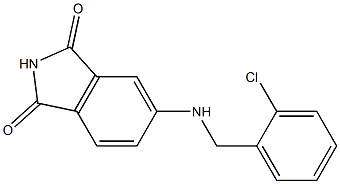 5-{[(2-chlorophenyl)methyl]amino}-2,3-dihydro-1H-isoindole-1,3-dione Struktur