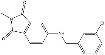 5-{[(3-chlorophenyl)methyl]amino}-2-methyl-2,3-dihydro-1H-isoindole-1,3-dione Struktur