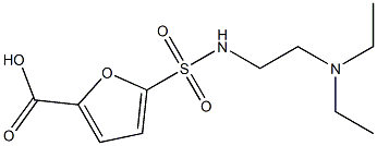 5-{[2-(diethylamino)ethyl]sulfamoyl}furan-2-carboxylic acid Struktur