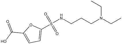 5-{[3-(diethylamino)propyl]sulfamoyl}furan-2-carboxylic acid Struktur