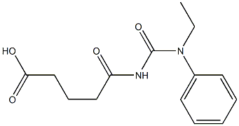 5-{[ethyl(phenyl)carbamoyl]amino}-5-oxopentanoic acid Struktur