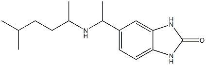 5-{1-[(5-methylhexan-2-yl)amino]ethyl}-2,3-dihydro-1H-1,3-benzodiazol-2-one Struktur