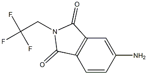 5-amino-2-(2,2,2-trifluoroethyl)-2,3-dihydro-1H-isoindole-1,3-dione Struktur