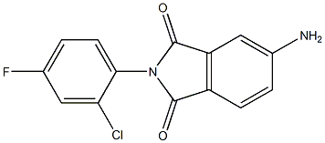 5-amino-2-(2-chloro-4-fluorophenyl)-2,3-dihydro-1H-isoindole-1,3-dione Struktur