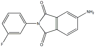 5-amino-2-(3-fluorophenyl)-2,3-dihydro-1H-isoindole-1,3-dione Struktur