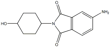 5-amino-2-(4-hydroxycyclohexyl)-2,3-dihydro-1H-isoindole-1,3-dione Struktur