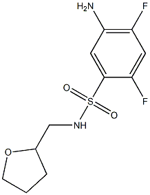 5-amino-2,4-difluoro-N-(oxolan-2-ylmethyl)benzene-1-sulfonamide Struktur