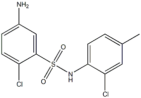 5-amino-2-chloro-N-(2-chloro-4-methylphenyl)benzene-1-sulfonamide Struktur