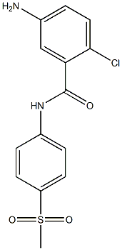 5-amino-2-chloro-N-(4-methanesulfonylphenyl)benzamide Struktur