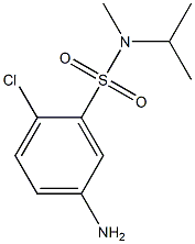 5-amino-2-chloro-N-methyl-N-(propan-2-yl)benzene-1-sulfonamide Struktur