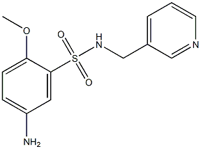 5-amino-2-methoxy-N-(pyridin-3-ylmethyl)benzene-1-sulfonamide Struktur