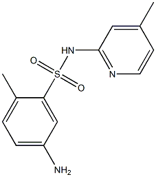 5-amino-2-methyl-N-(4-methylpyridin-2-yl)benzene-1-sulfonamide Struktur