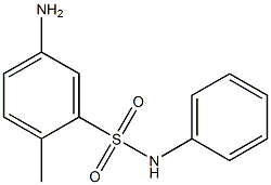 5-amino-2-methyl-N-phenylbenzene-1-sulfonamide Struktur