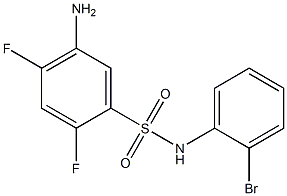 5-amino-N-(2-bromophenyl)-2,4-difluorobenzene-1-sulfonamide Struktur