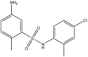 5-amino-N-(4-chloro-2-methylphenyl)-2-methylbenzene-1-sulfonamide Struktur