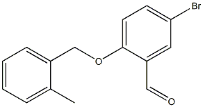 5-bromo-2-[(2-methylphenyl)methoxy]benzaldehyde Struktur