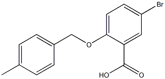 5-bromo-2-[(4-methylphenyl)methoxy]benzoic acid Struktur