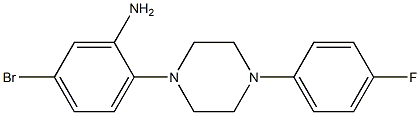 5-bromo-2-[4-(4-fluorophenyl)piperazin-1-yl]aniline Struktur