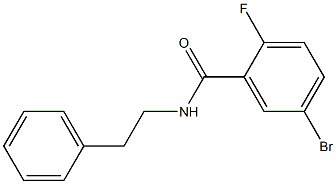 5-bromo-2-fluoro-N-(2-phenylethyl)benzamide Struktur