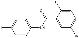 5-bromo-2-fluoro-N-(4-iodophenyl)benzamide Struktur