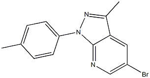 5-bromo-3-methyl-1-(4-methylphenyl)-1H-pyrazolo[3,4-b]pyridine Struktur