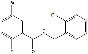 5-bromo-N-(2-chlorobenzyl)-2-fluorobenzamide Struktur