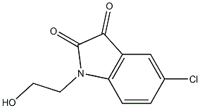 5-chloro-1-(2-hydroxyethyl)-2,3-dihydro-1H-indole-2,3-dione Struktur