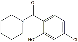 5-chloro-2-(piperidin-1-ylcarbonyl)phenol Struktur