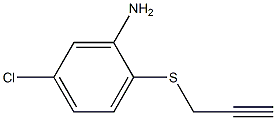 5-chloro-2-(prop-2-yn-1-ylsulfanyl)aniline Struktur