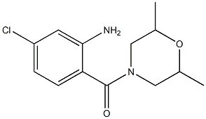 5-chloro-2-[(2,6-dimethylmorpholin-4-yl)carbonyl]aniline Struktur