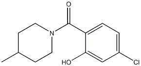 5-chloro-2-[(4-methylpiperidin-1-yl)carbonyl]phenol Struktur