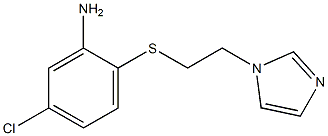 5-chloro-2-{[2-(1H-imidazol-1-yl)ethyl]sulfanyl}aniline Struktur