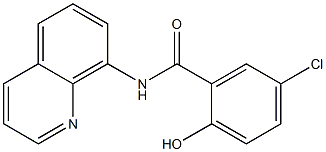 5-chloro-2-hydroxy-N-(quinolin-8-yl)benzamide Struktur