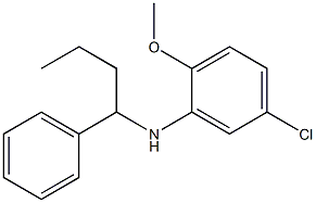 5-chloro-2-methoxy-N-(1-phenylbutyl)aniline Struktur