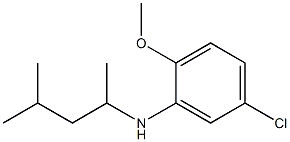 5-chloro-2-methoxy-N-(4-methylpentan-2-yl)aniline Struktur