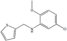 5-chloro-2-methoxy-N-(thiophen-2-ylmethyl)aniline Struktur