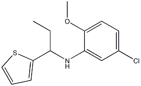 5-chloro-2-methoxy-N-[1-(thiophen-2-yl)propyl]aniline Struktur