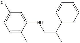 5-chloro-2-methyl-N-(2-phenylpropyl)aniline Struktur