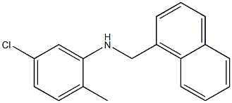 5-chloro-2-methyl-N-(naphthalen-1-ylmethyl)aniline Struktur