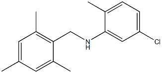 5-chloro-2-methyl-N-[(2,4,6-trimethylphenyl)methyl]aniline Struktur